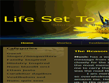 Tablet Screenshot of lifesettomusic.com